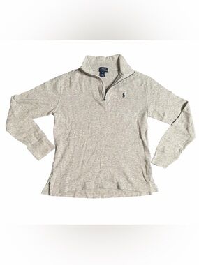 Polo by Ralph Lauren Heather Gray Quarter-Zip Pullover